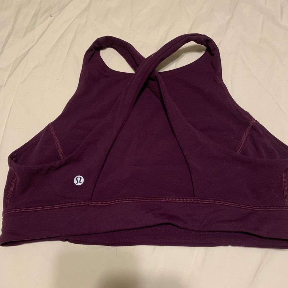 High neck Lululemon sports bra sz 10